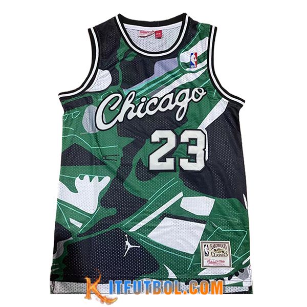 Camisetas NBA Chicago Bulls (JORDAN #23) 2024/25 Verde/Blanco