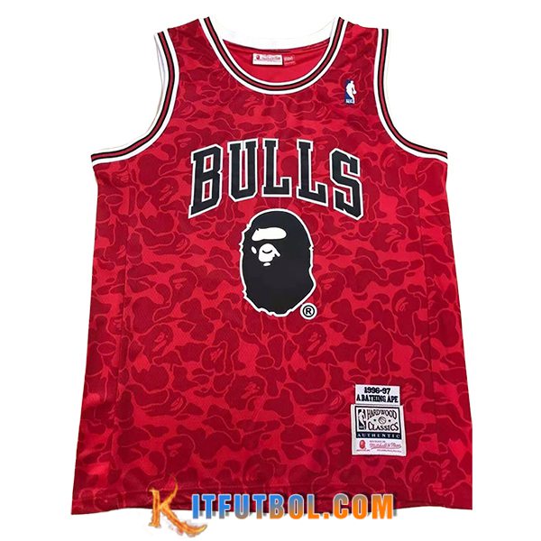 Camisetas NBA Chicago Bulls (BAPE #93) 2024/25 Rojo/Negro