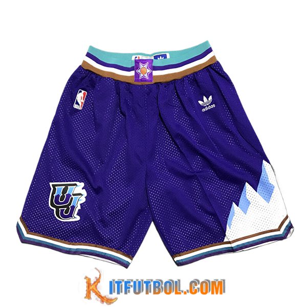 Cortos NBA Utah Jazz 2024/25 Violeta/Blanco -02