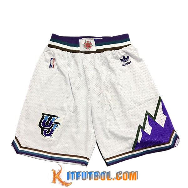 Cortos NBA Utah Jazz 2024/25 Blanco/Violeta