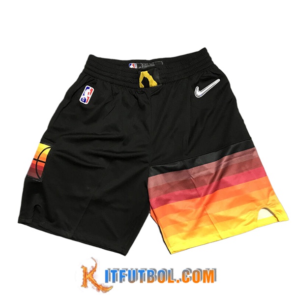 Cortos NBA Utah Jazz 2024/25 Negro/Naranja