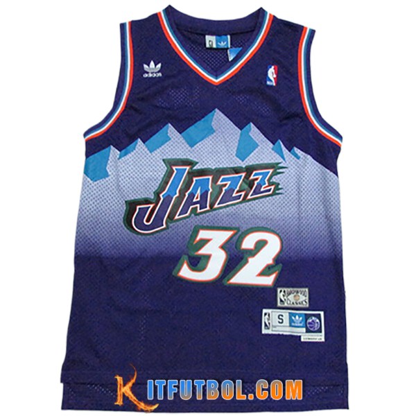 Camisetas NBA Utah Jazz (MALONE #32) 2024/25 Violeta/Blanco