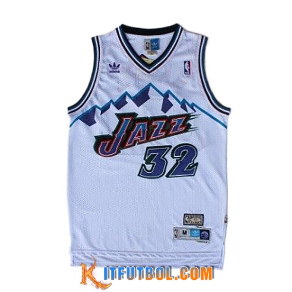 Camisetas NBA Utah Jazz (MALONE #32) 2024/25 Blanco/Violeta