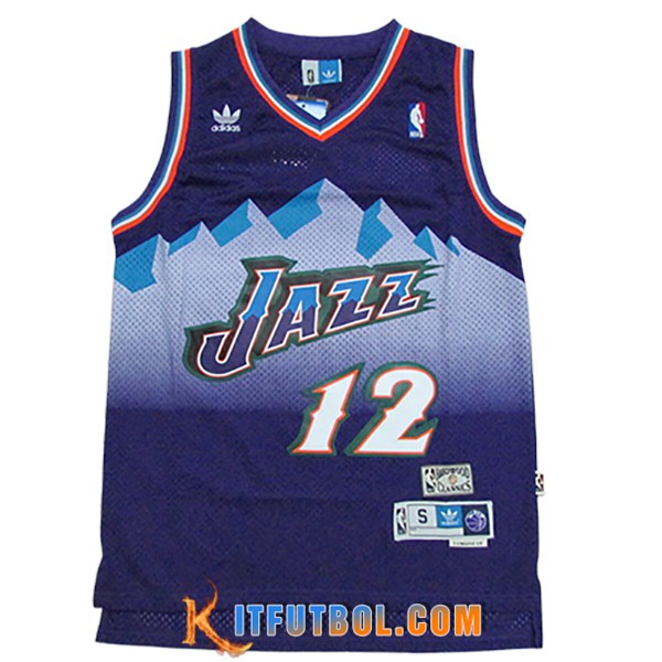 Camisetas NBA Utah Jazz (STOCKTON #12) 2024/25 Violeta/Blanco