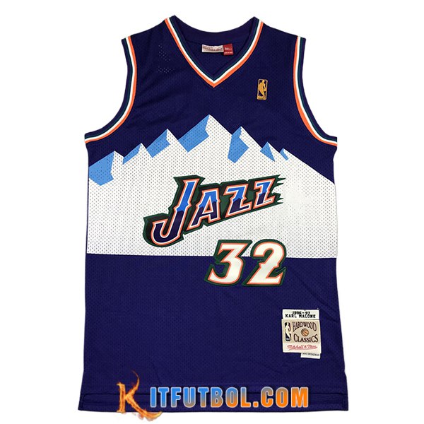 Camisetas NBA Utah Jazz (MALONE #32) 2024/25 Violeta/Blanco -02