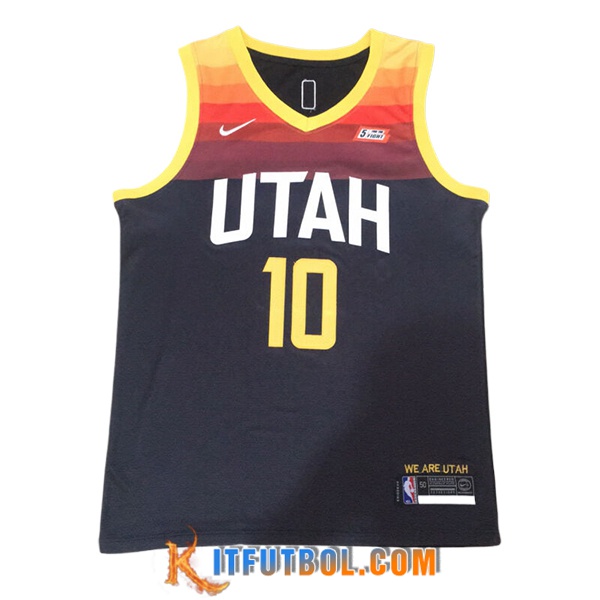 Camisetas NBA Utah Jazz (CONLEY #10) 2024/25 Negro/Amarillo