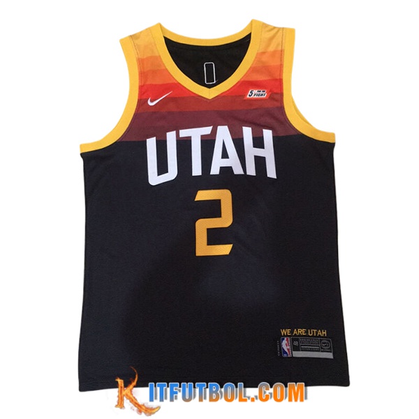 Camisetas NBA Utah Jazz (INGLES #2) 2024/25 Negro/Amarillo