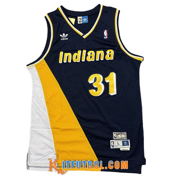 Camisetas NBA Indiana Pacers (MILLER #31) 2024/25 Azul/Amarillo/Blanco