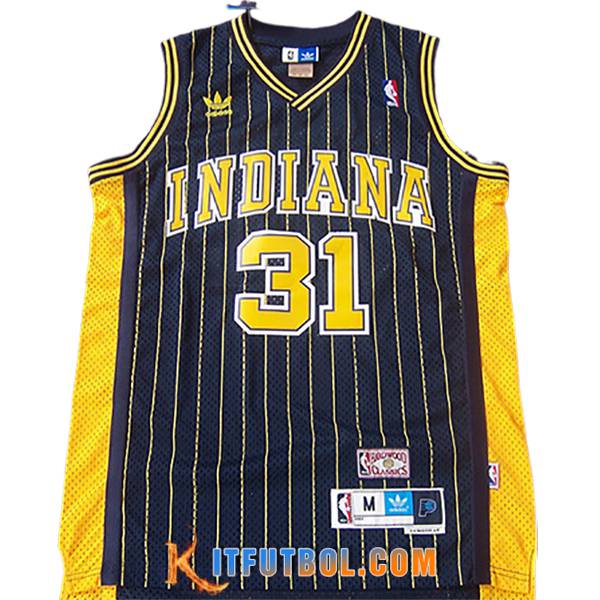 Camisetas NBA Indiana Pacers (MILLER #31) 2024/25 Azul/Amarillo