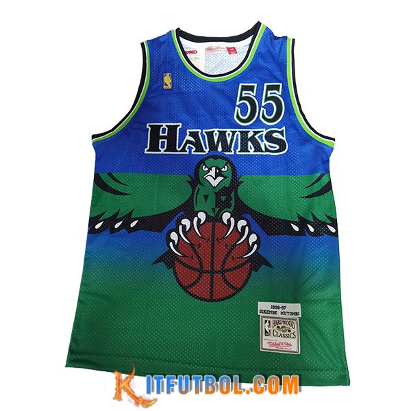 Camisetas NBA Atlanta Hawks (MUTOMBO #55) 2024/25 Verde/Azul