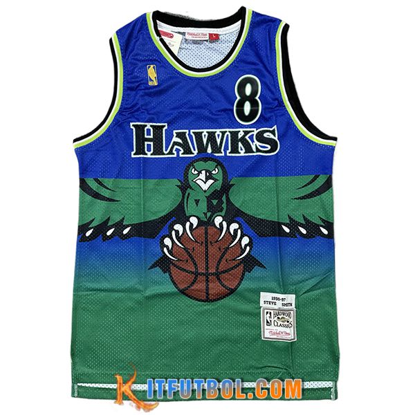 Camisetas NBA Atlanta Hawks (SMITH #8) 2024/25 Verde/Azul