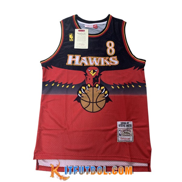 Camisetas NBA Atlanta Hawks (SMITH #8) 2024/25 Rojo/Negro