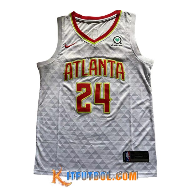 Camisetas NBA Atlanta Hawks (FERNANDO #24) 2024/25 Blanco/Rojo