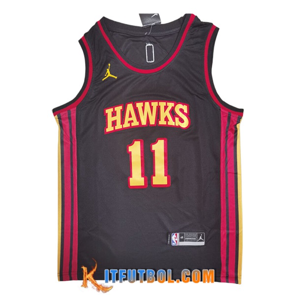 Camisetas NBA Atlanta Hawks (YOUNG #11) 2024/25 Negro/Rojo