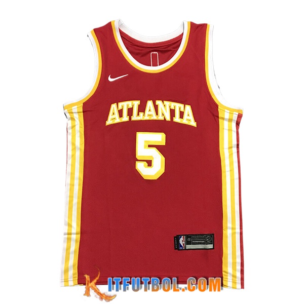 Camisetas NBA Atlanta Hawks (MURRAY #5) 2024/25 Rojo/Amarillo