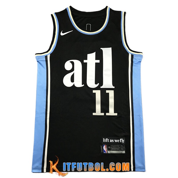 Camisetas NBA Atlanta Hawks (MURRAY #5) 2024/25 Negro/Azul