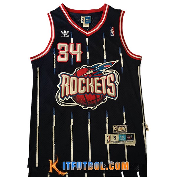 Camisetas NBA Houston Rockets (OLAJUWON #34) 2024/25 Negro