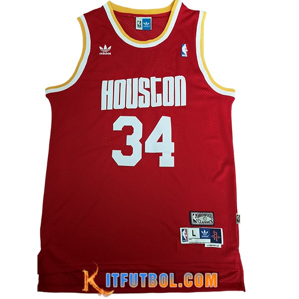 Camisetas NBA Houston Rockets (OLAJUWON #34) 2024/25 Rojo