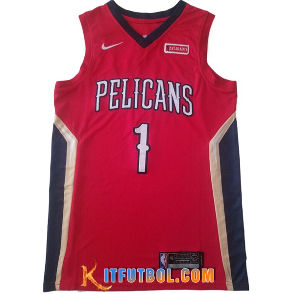 Camisetas NBA San New Orleans Pelicans (WILLIAMSON #1) 2024/25 Rojo/Azul