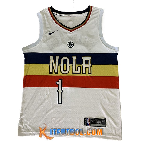 Camisetas NBA San New Orleans Pelicans (WILLIAMSON #1) 2024/25 Blanco