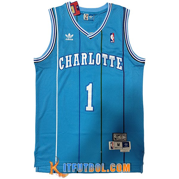 Camisetas NBA Charlotte Hornets (BOGUES #1) 2024/25 Azul