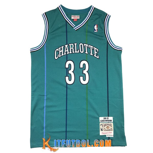 Camisetas NBA Charlotte Hornets (MOURNING #33) 2024/25 Verde