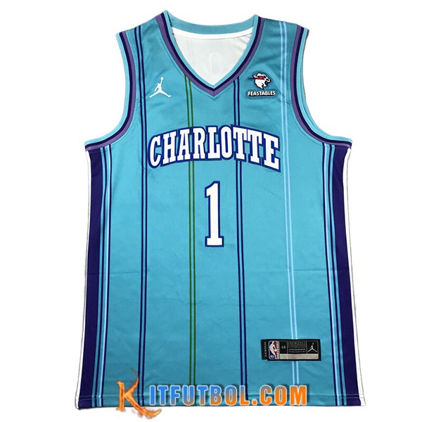 Camisetas NBA Charlotte Hornets (BALL #1) 2024/25 Azul -02