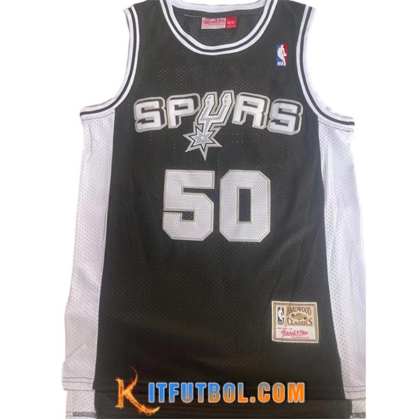 Camisetas NBA San Antonio Spurs (ROBINSON #50) 2024/25 Negro/Blanco