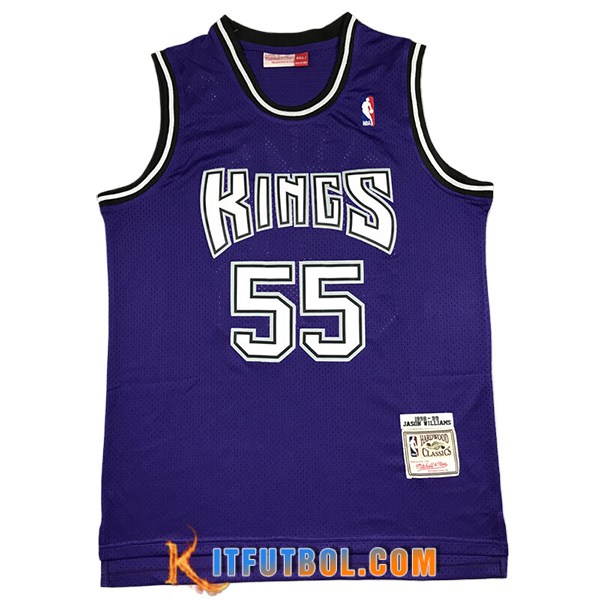 Camisetas NBA Sacramento Kings (WILLAMS #55) 2024/25 Violeta/Blanco
