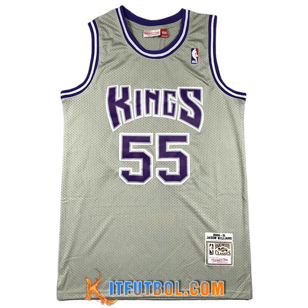 Camisetas NBA Sacramento Kings (WILLAMS #55) 2024/25 Gris/Violeta