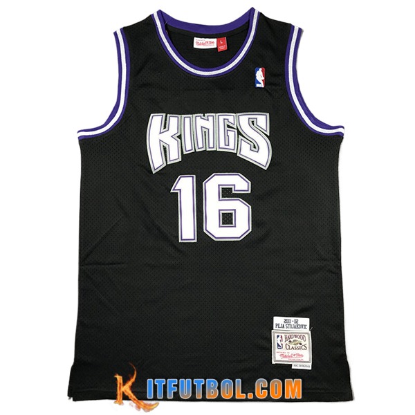 Camisetas NBA Sacramento Kings (STOJAKOVIC #16) 2024/25 Negro/Blanco