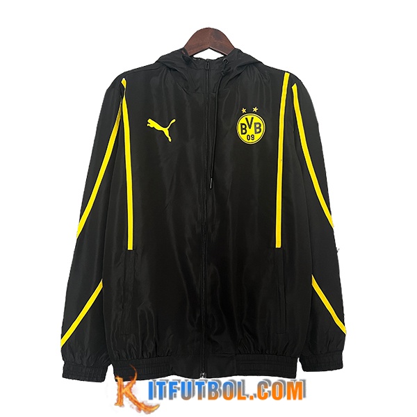 Rompevientos Dortmund Negro/Amarillo 2024/2025