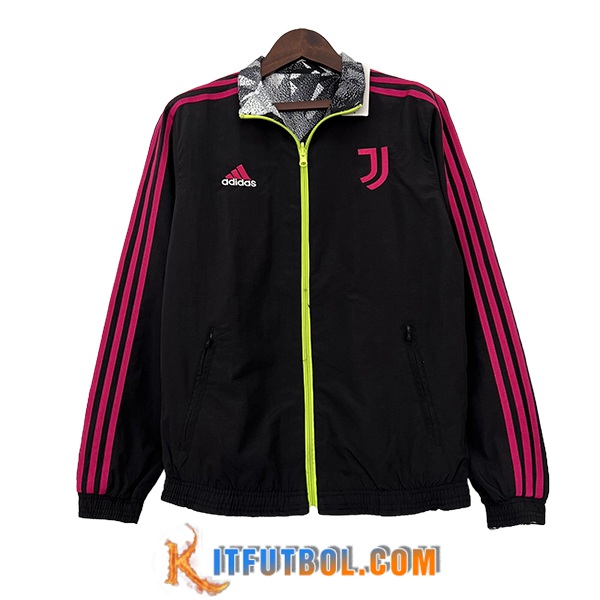 Rompevientos Juventus Negro/Rosa 2024/2025