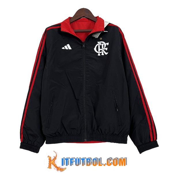 Rompevientos Flamengo Negro/Rojo 2024/2025 -02
