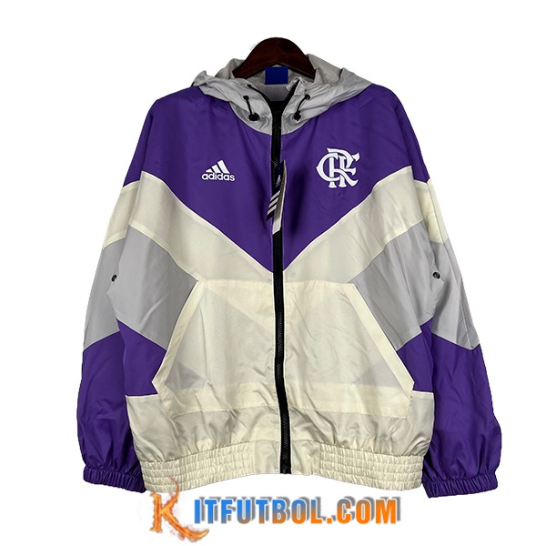 Rompevientos Flamengo Blanco/Violeta 2024/2025