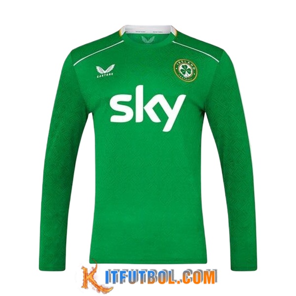 Nueva Camiseta Equipo Nacional Irlanda Manga Largas Primera 2024/2025