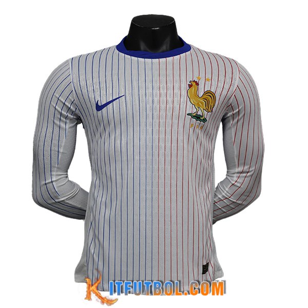 Camiseta Equipo Nacional Francia Segunda Manga Largas 2024/2025