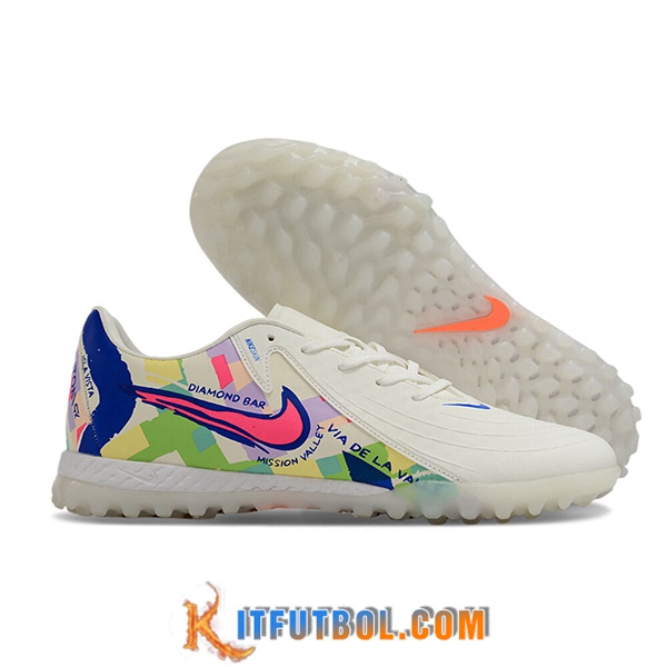 Nike Botas De Fútbol Phantom GX II EliteTF Blanco/Verde/Rosa