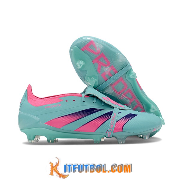 Adidas Botas De Fútbol Predator Elite Tongue FG Verde/Rosa