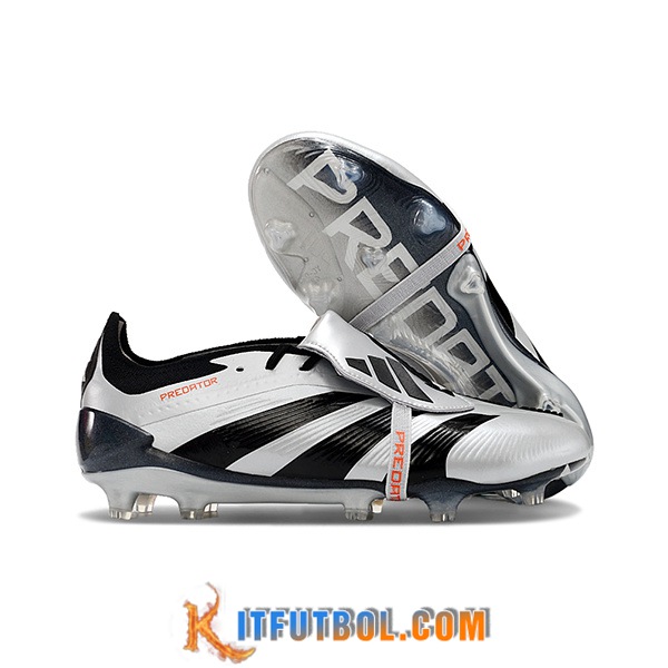 Adidas Botas De Fútbol Predator Elite Tongue FG Negro/Gris -05