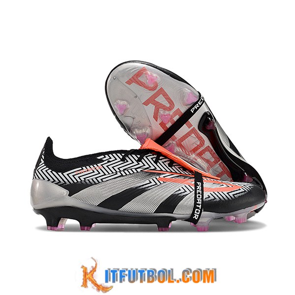 Adidas Botas De Fútbol Predator Elite Tongue FG Negro/Gris -02