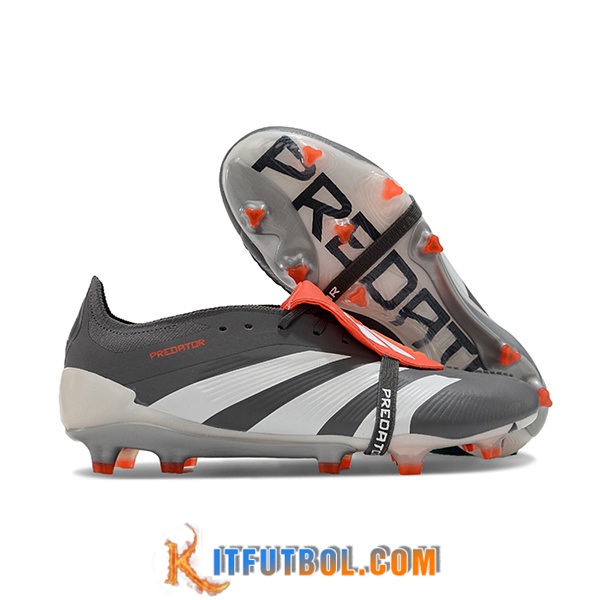 Adidas Botas De Fútbol Predator Elite Tongue FG Negro/Gris -04