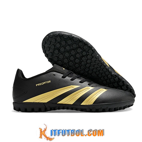 Adidas Botas De Fútbol Predator Club TF Negro/Amarillo -03