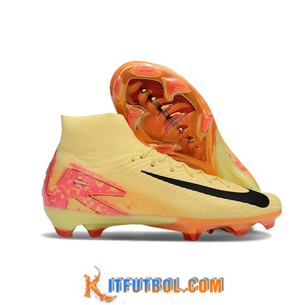 Nike Botas De Fútbol Air Zoom Mercurial Superfly IIX Elite FG Amarillo/Naranja/Negro