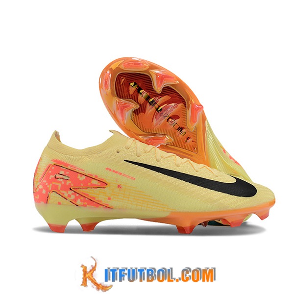Nike Botas De Fútbol AIR Zoom Mercurial Vapor 16 Elite XXV FG Amarillo/Naranja/Negro
