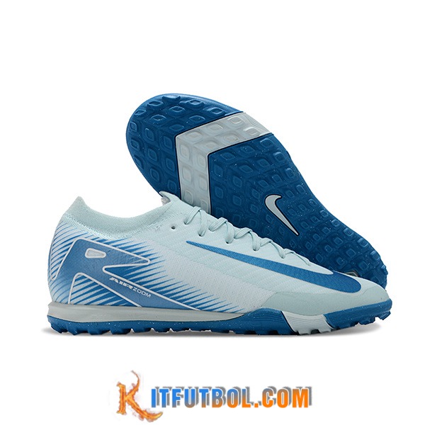 Nike Botas De Fútbol Air Zoom Mercurial Vapor XVI Elite TF Blanco/Azul