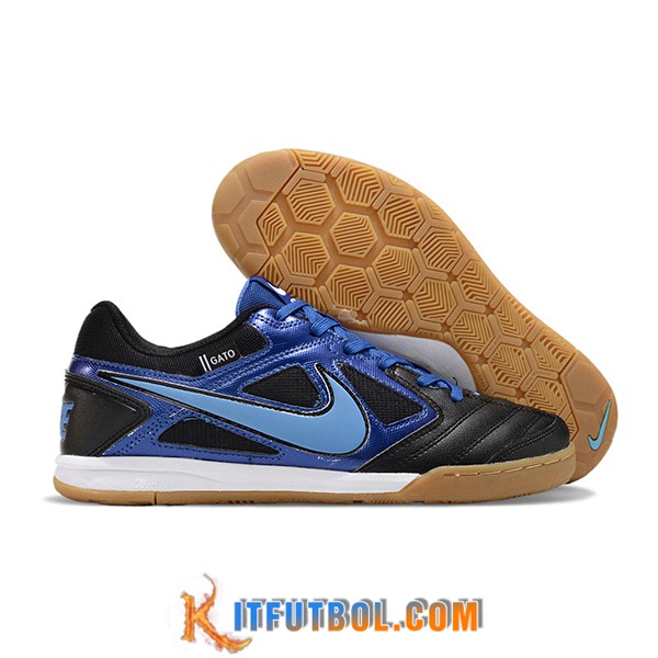 Nike Botas De Fútbol Supreme x Nike SB Gato Negro/Azul -02
