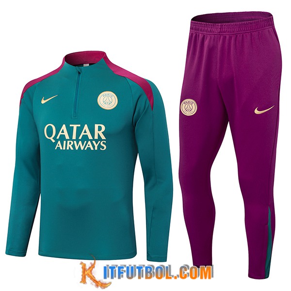 Chandal Equipos De Futbol PSG Verde/Violeta 2024/2025