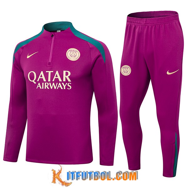 Chandal Equipos De Futbol PSG Violeta/Verde 2024/2025