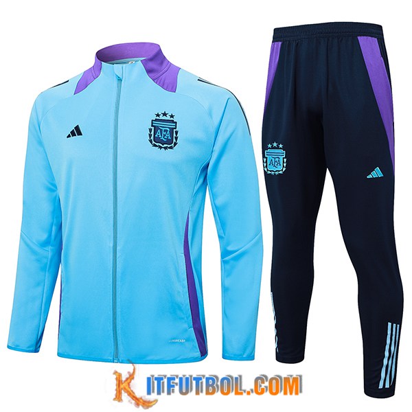 Chandal Equipos De Futbol Chaquetas Argentina Azul/Violeta 2024/2025